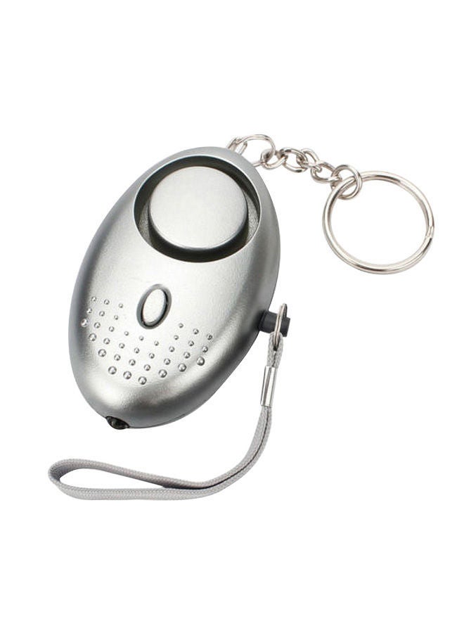 NIBEMINENT Self-Defence Security Alarm Keychain Silver 8x5.5x3centimeter - Image 1
