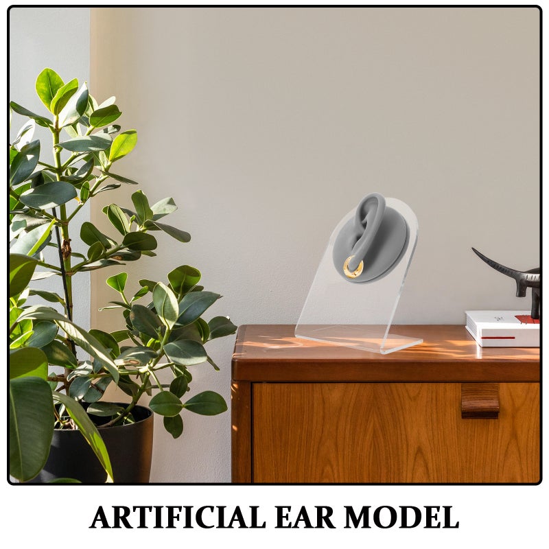 Artificial Ear Model For Earring Display - Silicone Part Right Ear With Stand - Jewelry Storage And Practice For Home Or Store - Image 3