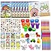 Cinrobiye 72 Pcs Farm Animal Party Favors Set Barnyard Tractor Birthday Supplies Farmhouse Party Goodie Bag Fillers Coloring Books Stickers Stampers Fiesta Rodeo Cow Craft DIY Kit Pinatas Reward - Image 2