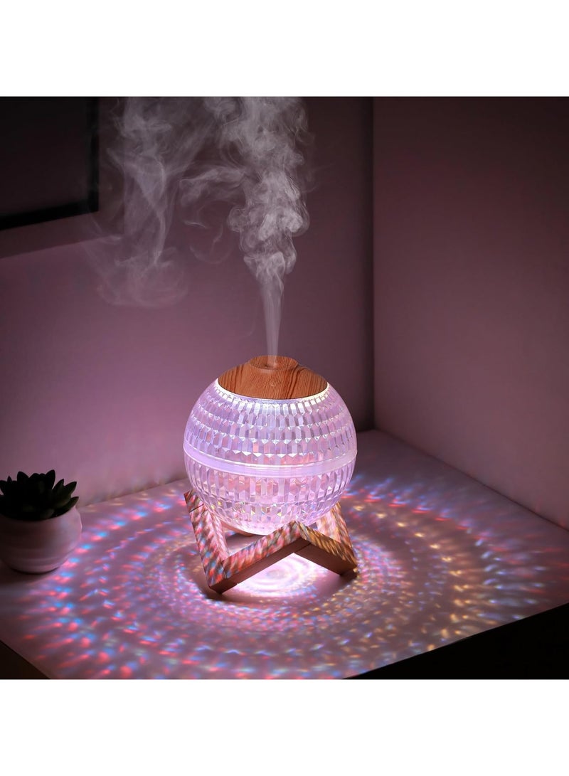 House of Quirk Crystal Ball Mini Humidifier, Cute Cool Mist Humidifier for Kids Bedroom with LED Night Light, Mini Personal Humidifier for Glass Decoration with Auto Shut Off  - Image 3