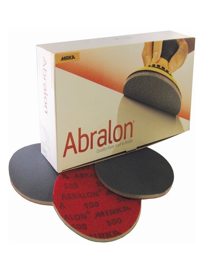 Mirka 8A-241-180 Abralon 6" Foam/Sponge-Backed Wet/Dry Discs 180G, 20/Box