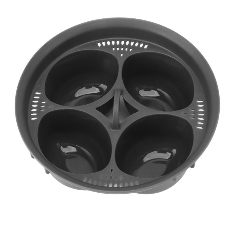 Multifunctional Steam Basket: 4-Grid Food Grade PP Egg Molds - Versatile TM5 Accessory for Oven Fryer Home Kitchen Cooking Rice Meat Dumplings Soup Noodles - Image 3