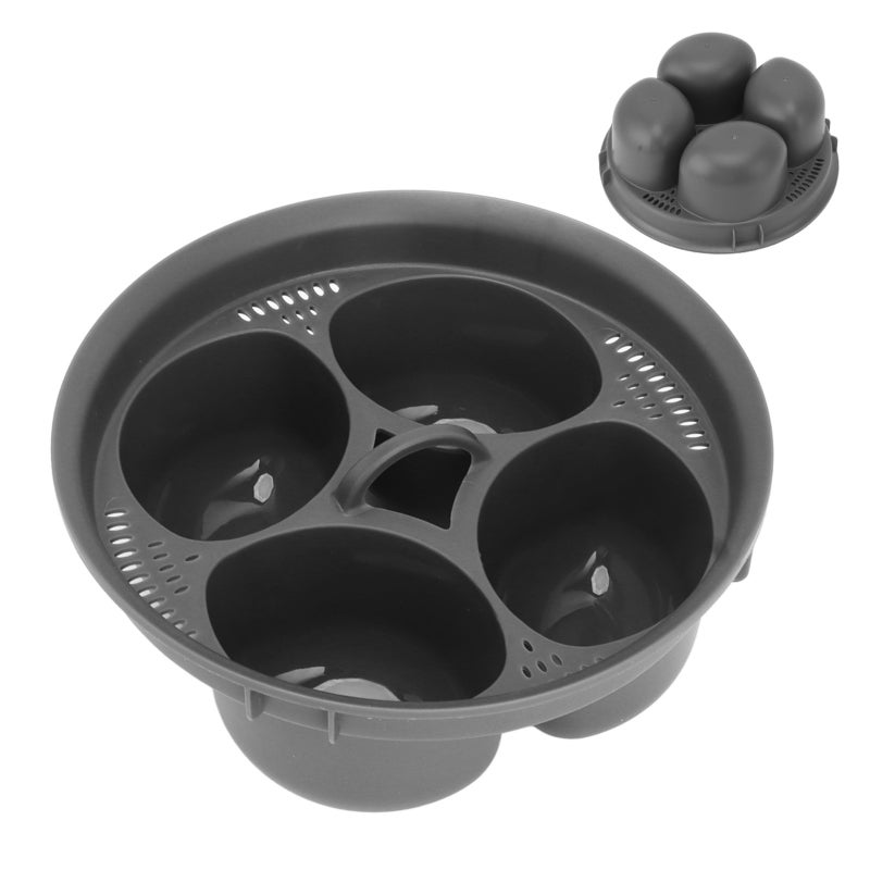 Multifunctional Steam Basket: 4-Grid Food Grade PP Egg Molds - Versatile TM5 Accessory for Oven Fryer Home Kitchen Cooking Rice Meat Dumplings Soup Noodles - Image 5