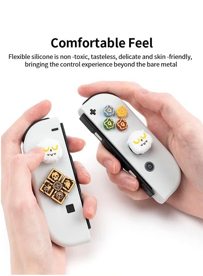 An Cross D-Pad Button Caps Thumb Grips Set, Joystick Cap Cross Button Sticker, Compatible with Nintendo Switch/OLED Controller - Image 3