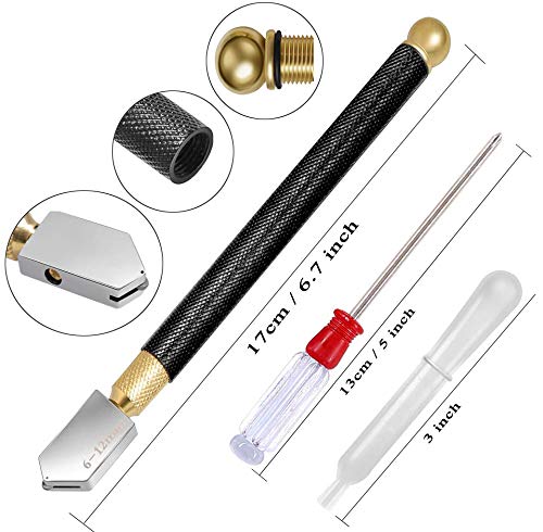 Qovydx 7Pcs Premium Glass Running Breaking Pliers & Grozer Kit with Rubber Tips, Heavy Duty Glass Cutting Tools for Stained Glass Fusing, Breaking, Grozing - Image 2