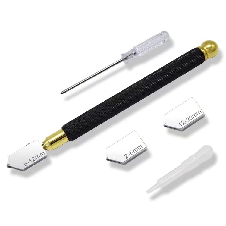 Qovydx 7Pcs Premium Glass Running Breaking Pliers & Grozer Kit with Rubber Tips, Heavy Duty Glass Cutting Tools for Stained Glass Fusing, Breaking, Grozing - Image 5