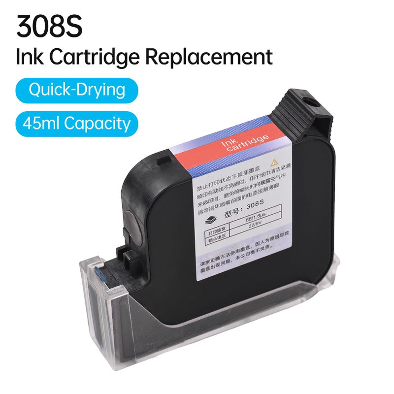 Large Capacity 45ml High Definition 5 Color Ink Cartridge Black For M20 T50 Handheld Inkjet Printer - Image 4