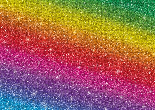 BBOLDIN Colorful Puzzles 1000 Piece for Adults Shiny Rainbow Jigsaw Puzzles Beautiful Glitter Art Puzzle Funny Sparkle Twinkle Puzzle Blingbling As Home Decor - Image 5
