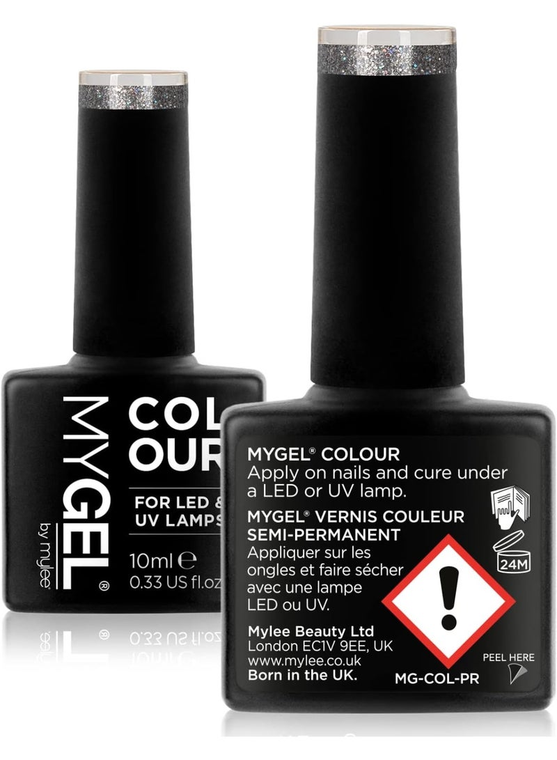 مايلي طلاء أظافر جل 10 مل من هوليوود تويست طلاء أظافر بالأشعة فوق البنفسجية LED مانيكير وباديكير للاستخدام الاحترافي في الصالونات والاستخدام المنزلي، مجموعة من اللمعان الناعم يدوم طويلاً وسهل الاستخدام - Image 5