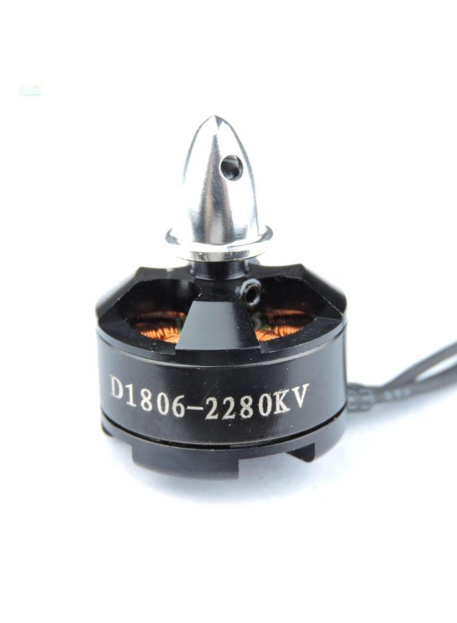 1806 KV2280 Brushless Motor Three-phase Motor 250 FPV Traversing Machine Motor-Color:1806-2280kv Anti-tooth Black Cap - Image 2