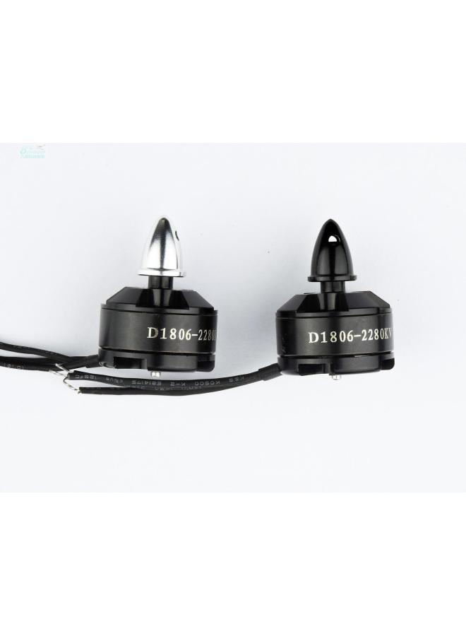 1806 KV2280 Brushless Motor Three-phase Motor 250 FPV Traversing Machine Motor-Color:1806-2280kv Anti-tooth Black Cap - Image 4