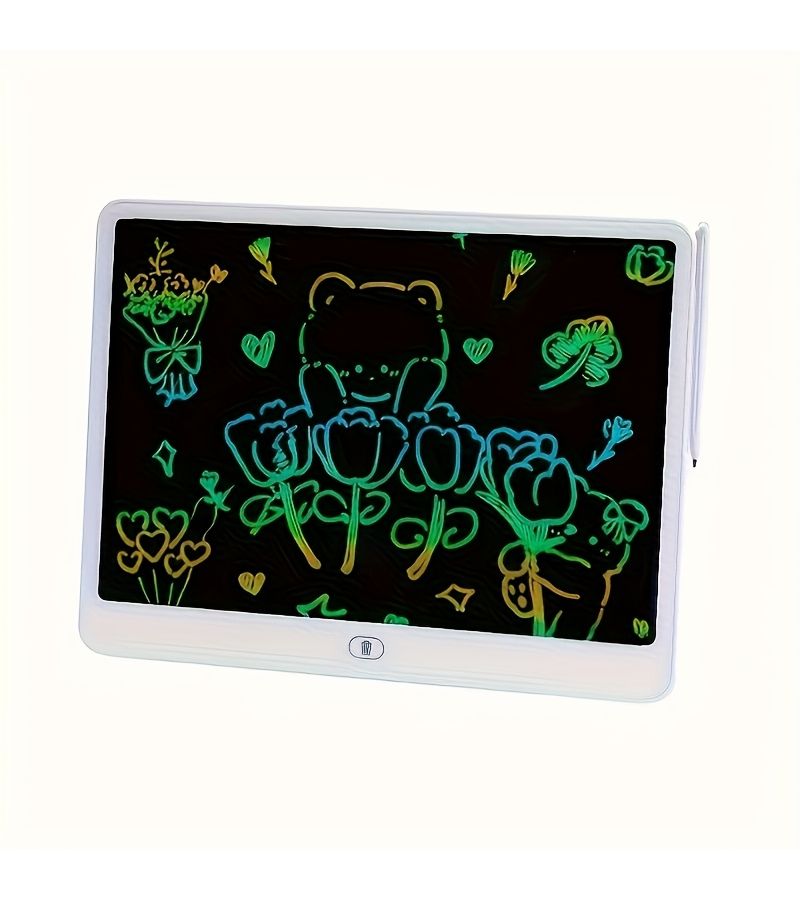 13 Inch Light Blue Reusable LCD Writing Board Eye Protecting Educational Toy for Home School Gift - Image 2