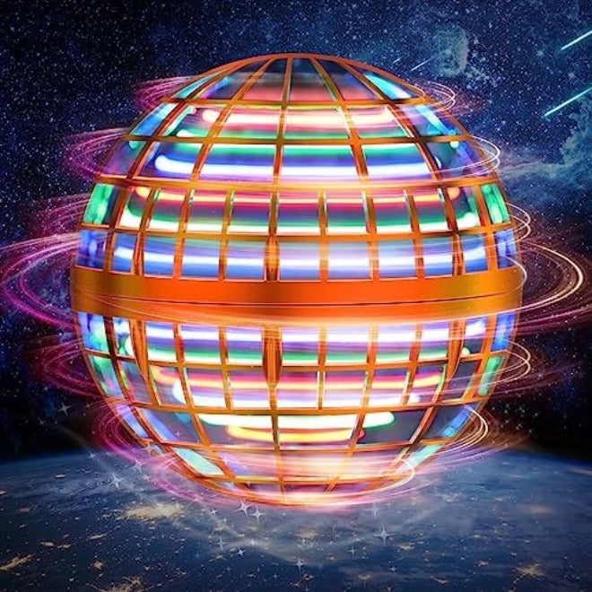 LEMATRIX Flying Orb Ball Toy, Hover Ball Boomerang Fly Fidget Spinner, Cool Toys Gifts for 6-12+ Years Old Boys and Girls, Hand Mini Drone Cosmic Globe, Indoor Outdoor Toys (Blue) - Image 3
