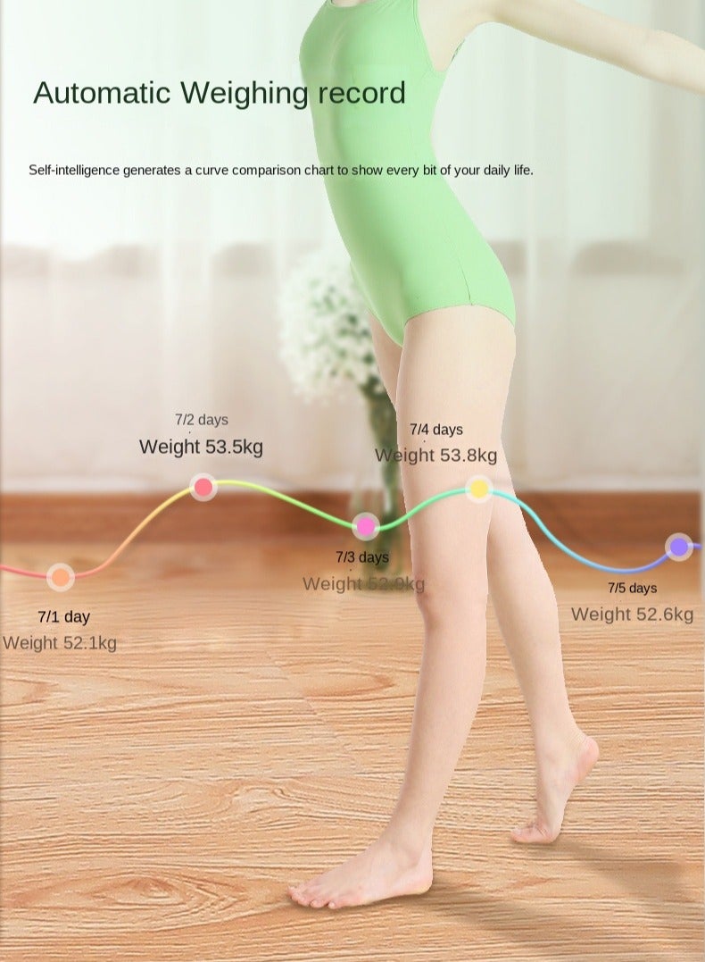 Generic Solar Power Storage With Bluetooth Body Fat Scale Home Electronic Scale LED Display Weight Scale  - Image 5