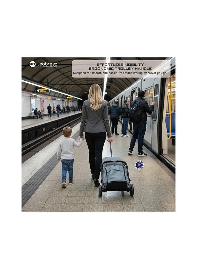 neobreez PENTA Compact Lightweight Travel Toddler Kids Baby Stroller W/Cup Holder,  Baby Trolley Handle Pushchair,  Quick Fold And Auto lock, Waterproof UPF 50+ Canopy 0-3yrs, 15kg,  3yrs Warranty - Image 2