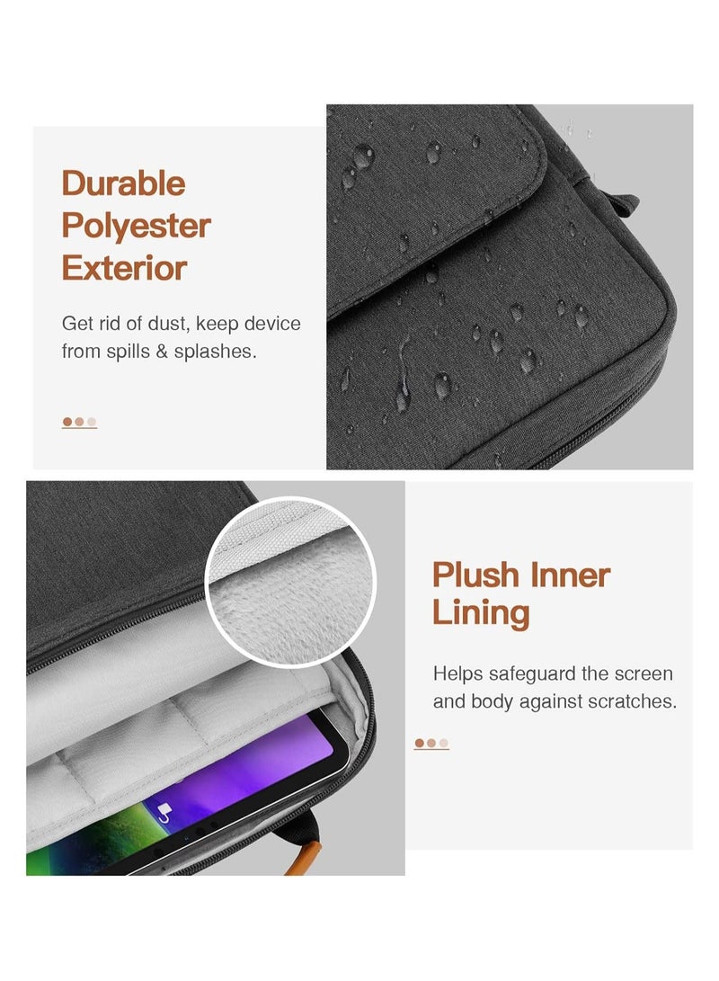 XICEN 13-14 Inch Laptop/Tablet Hand Bag,Laptop Sleeve Bag,BusinessLaptop Carry Bag with Shoulder Strap and Accessible Front Pocket for Tablets, Laptops(Grey） - Image 2