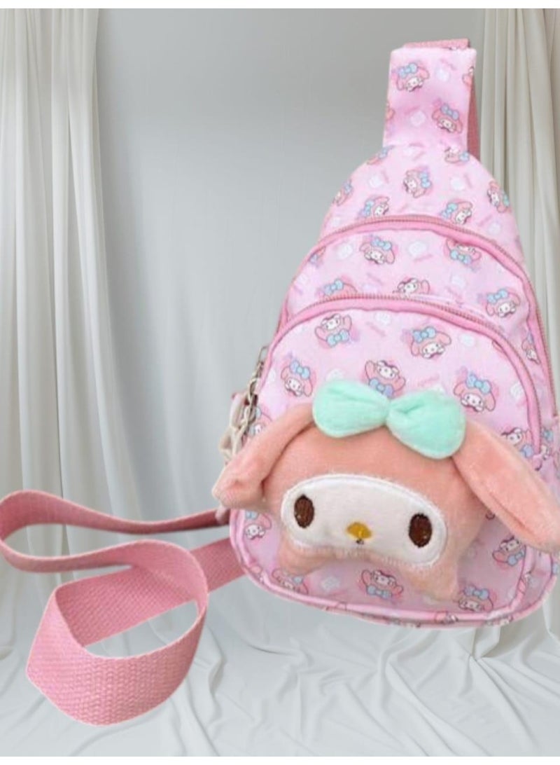 شنطة أطفال كتف بتصميم كيوت وعصري، مصنوعة من خامة خفيفة ومتينة تناسب استخدام الأطفال اليومي. مزودة بسير كتف مريح وسهل التعديل، حجم مناسب لحمل الأغراض الصغيرة أثناء الخروجات والرحلات. اختيار رائع كهدية للأطفال ولمحبي الأشكال المرحة والملونة - Image 2