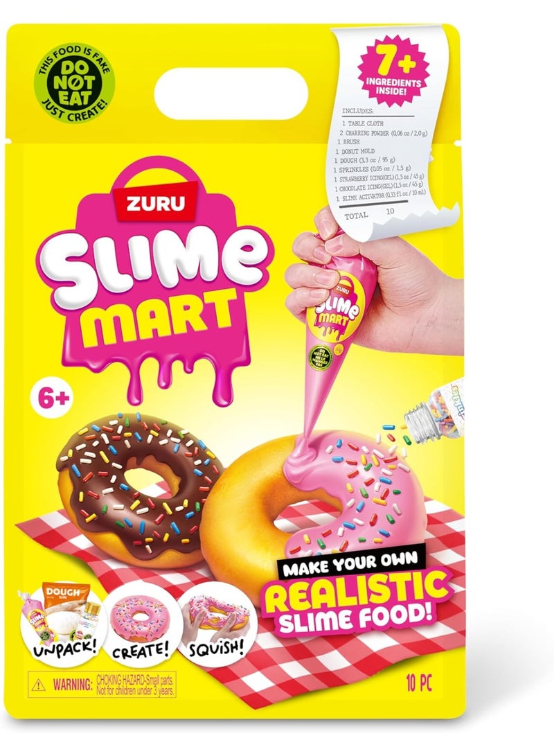 ZURU Slime Mart Series 1 Donut Kit – DIY Small Shopping Bag Slime Sensory Toy for Kids - Image 1