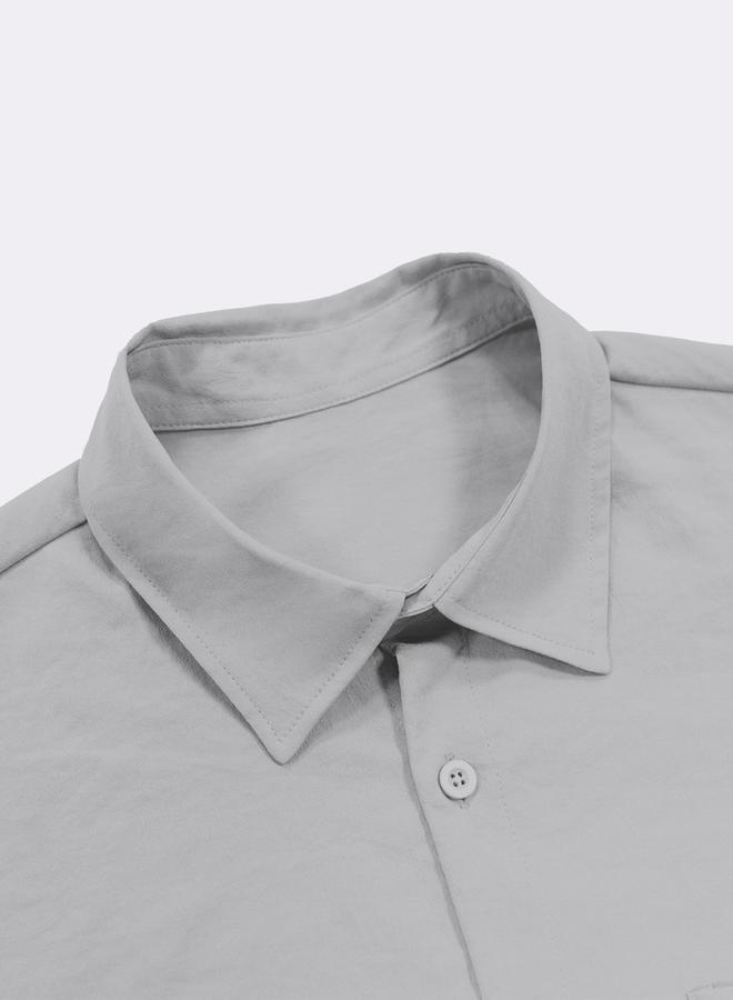 Take Two Solid Short Sleeve Shirt And Pants Co-Ords - Image 3
