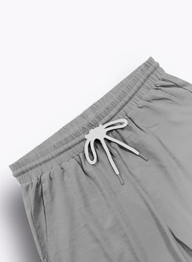 تايك تو Solid Short Sleeve Shirt and Pants Co-Ords by Styli