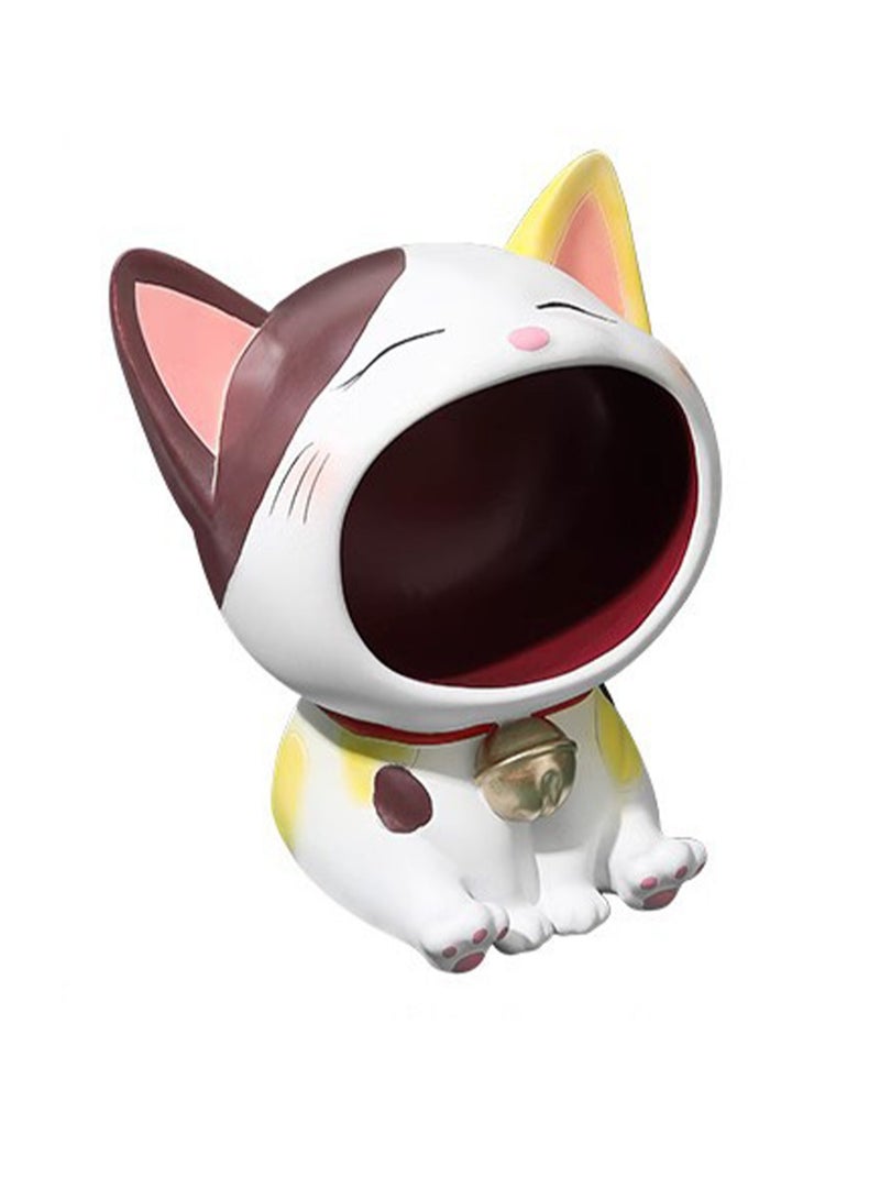 Lucky Cat Key Storage Ornaments Entrance Porch Shelf Home Living Room Desktop Decoration - Image 1