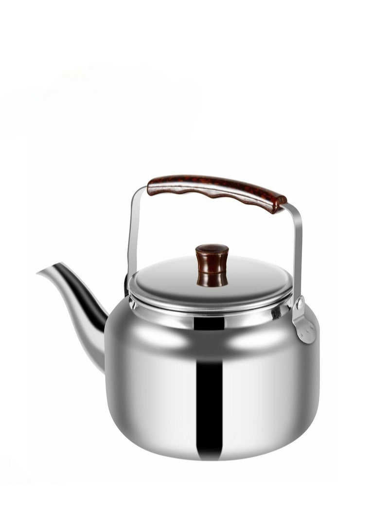 Stylish stainless steel teapot with a tight-fitting lid and comfortable handle, 3liters - Image 1