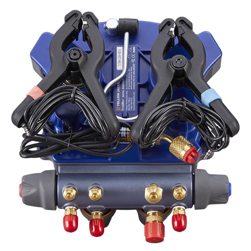 Yellow Jacket طقم حقيبة الظهر الرقمية TITANMAX 40887 من Yellow Jacket مع مشابك حرارة YJACK، مستشعر فراغ، ومجموعة من 6 خراطيم PLUS II - Image 3