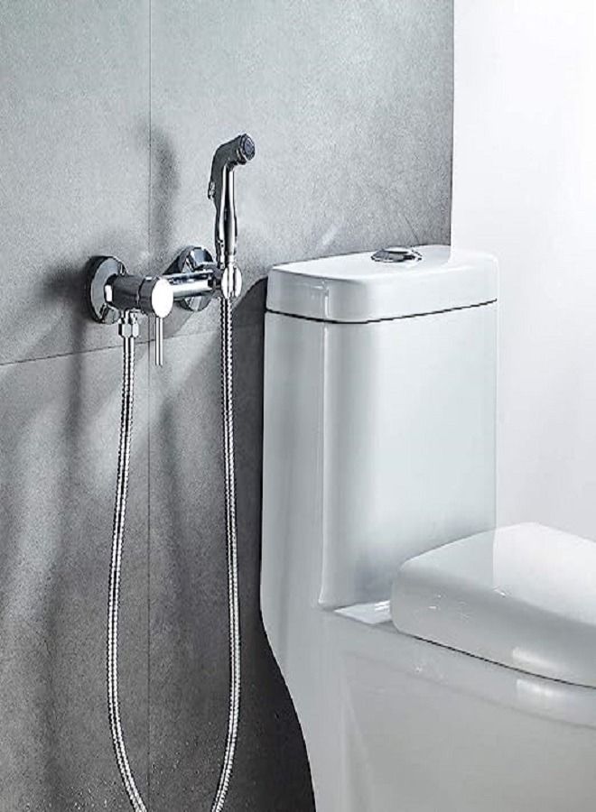 Shams Imported copper bathroom base mixer with bidet and 2 hoses, code 100 - Image 2