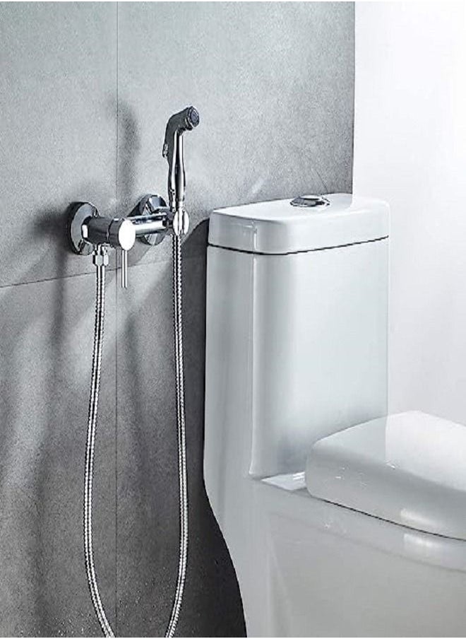 168 Imported copper bathroom base mixer with bidet and 2 hoses, code 100  - Image 3