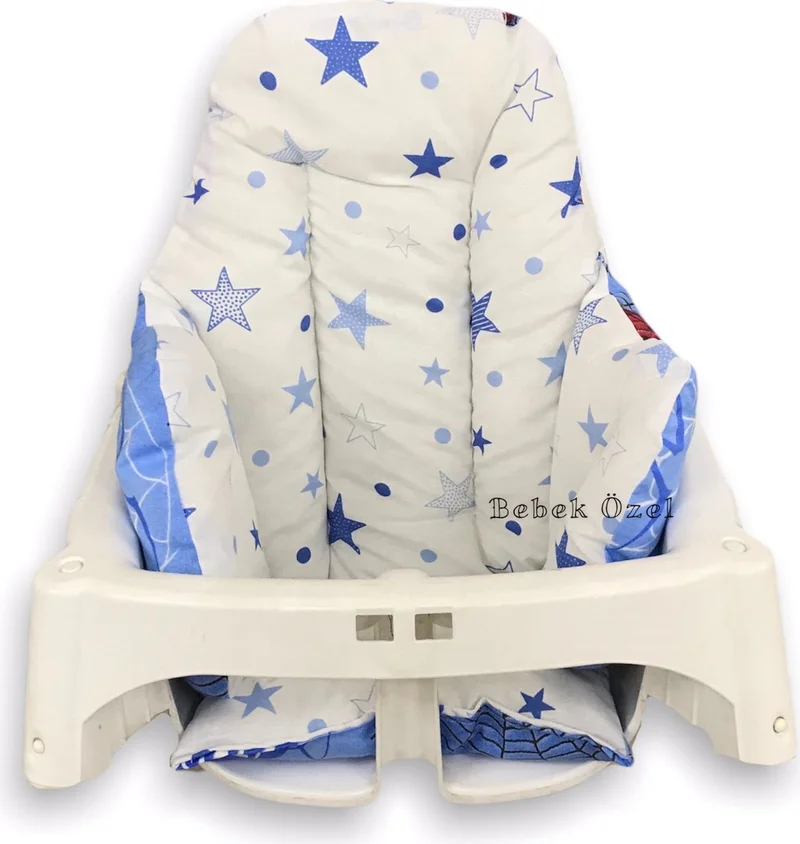 Bebek Özel Baby Special Baby/kid Highchair Cushion Spiderman/blue Star