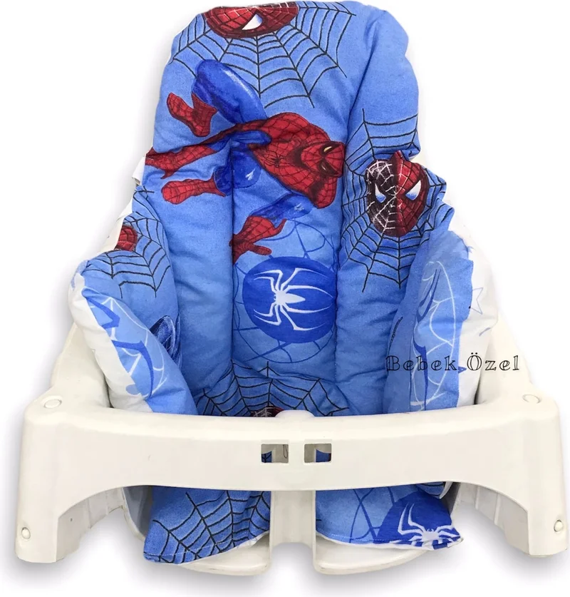 Bebek Özel Baby Special Baby/kid Highchair Cushion Spiderman/blue Star