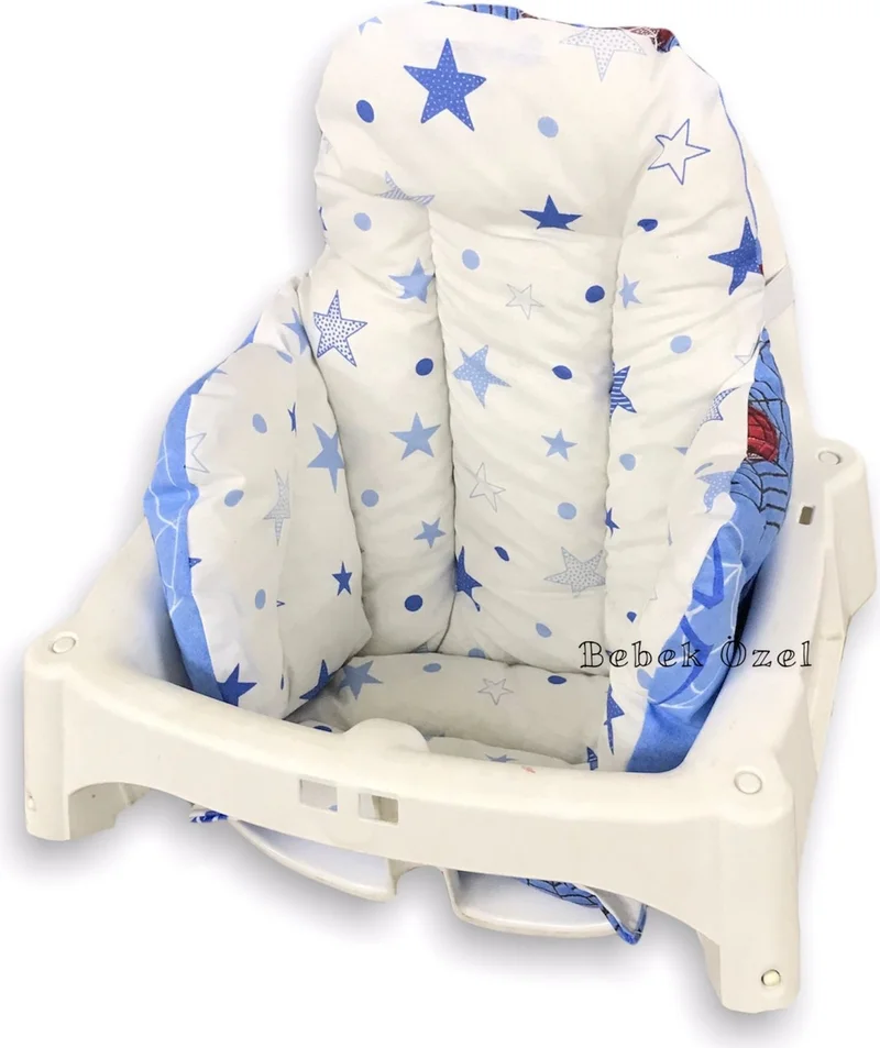 Bebek Özel Baby Special Baby/kid Highchair Cushion Spiderman/blue Star