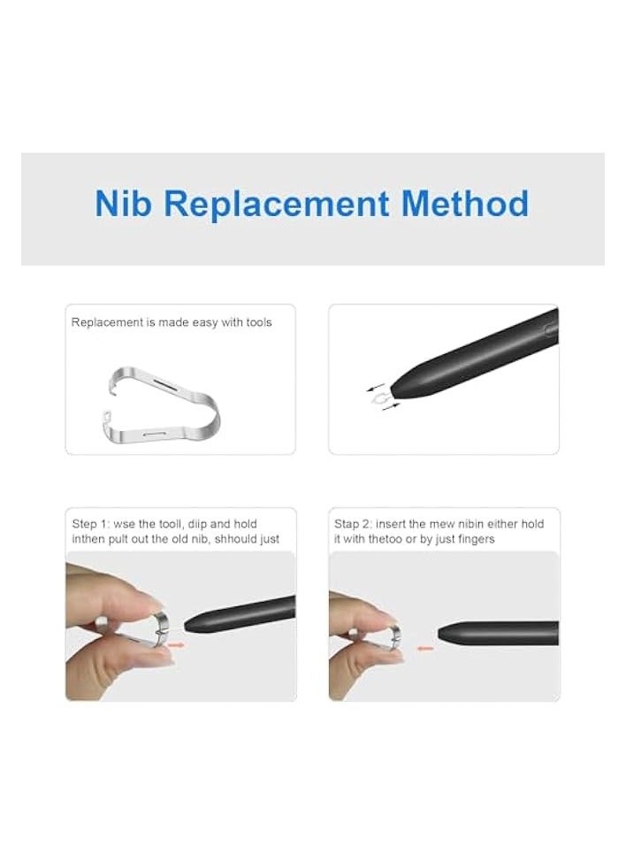 PROMASS 10 PCS Tips/Nibs Replacement for  Galaxy Tab S9/S9FE+/S9 Ultra, S8/S8+/S8 Ultra, S7/S7+/S7 FE, S6/S6 Lite, Note10/10 Plus/10 Lite, Note 20/S21/S22/S23/S24 Ultra S Pen  - Image 2