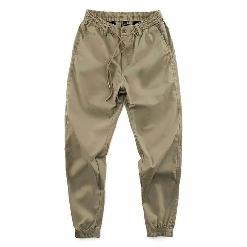 Mens Summer Work Pants Durable Loose Cargo khaki #1535# overalls