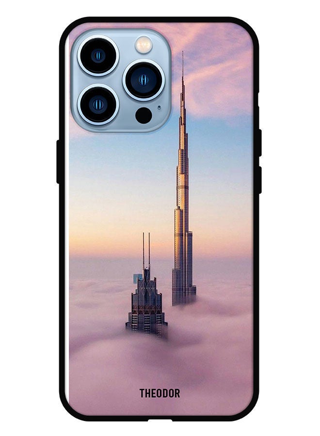 Theodor Protective Case Cover For iPhone 13 Pro Max Burj Khalifa In Clouds - Image 1