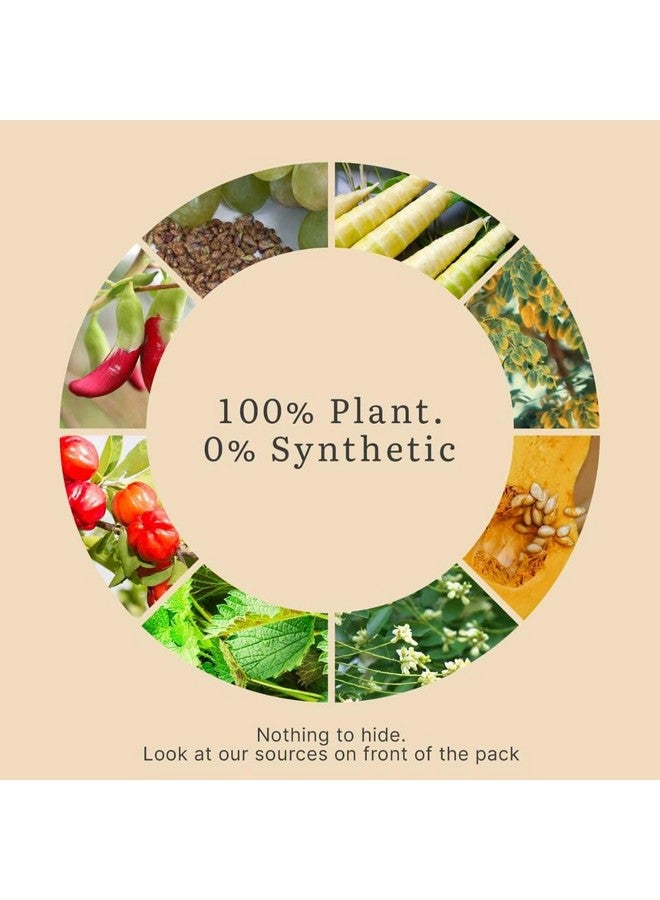 earthful مجموعة العناية بشعر الرجال من إيرثفول | فيتامينات متعددة للرجال 18+ وكبسولات تغذية الجذور | 100% طبيعي، غير صناعي | لصحة الشعر، الطاقة، المناعة والعظام | مع البيوتين، بذور العنب، فيتامين D3، K2 - Image 5