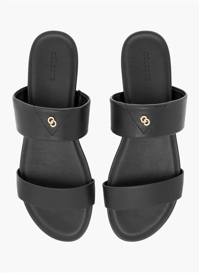 Celeste Women's Solid Slip-On Sandals