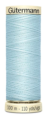 Gutermann خيط غوتيرمان 100P-203 للخياطة 110 ياردة - أزرق فاتح - Image 1