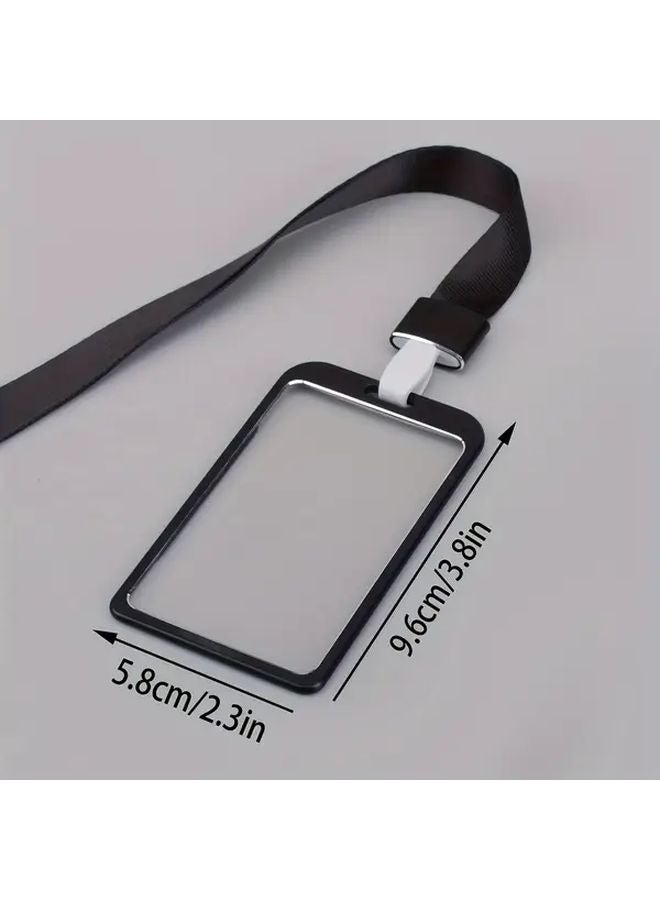 حامل بطاقة رأسي أزرق من سبائك الألومنيوم لبطاقة العمل، بطاقة الطالب، وبطاقة الحافلة - Image 4