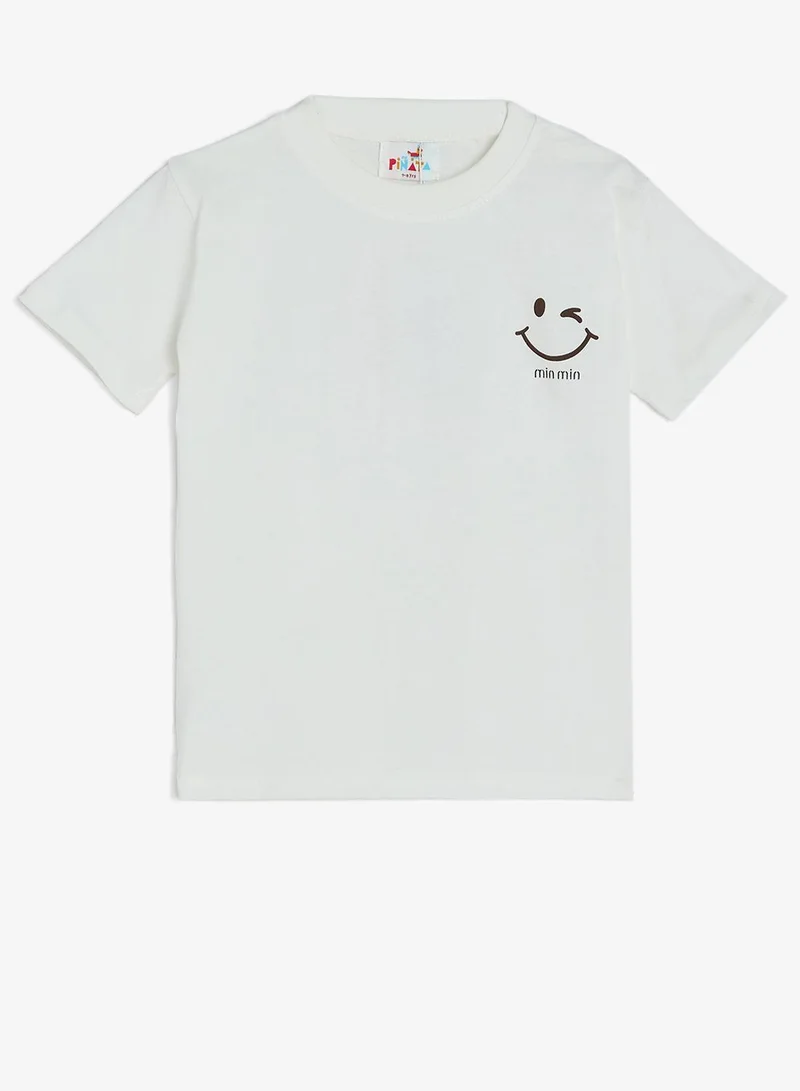 بنياتا تيشيرت مطبوع كبير الحجم