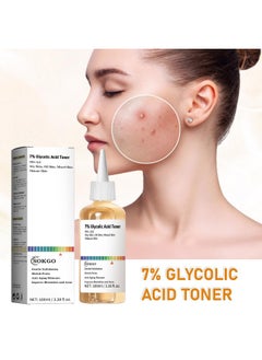 Sokgo 7% Glycolic Acid Exfoliating Toner, Exfoliating Facial Toner, Smooth Skin, Even Tone, Hydrating Formula, Pore Minimizer (Large, Unscented)  - Image 4