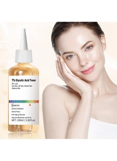 Sokgo 7% Glycolic Acid Exfoliating Toner, Exfoliating Facial Toner, Smooth Skin, Even Tone, Hydrating Formula, Pore Minimizer (Large, Unscented)  - Image 3