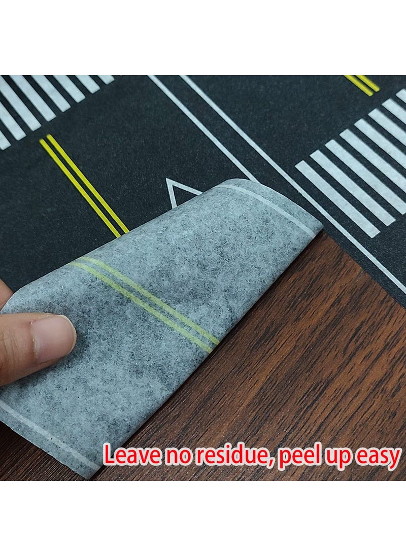 dspitwod dspitwod Road Tape for Kids Car Toy Road Tape Track Play, Stick to Floors and Table Flat Surface,No Residue, 2-Pack of 3.9 Inch Wide x 32.8 ft Black Tape for Kids Gift  - Image 5
