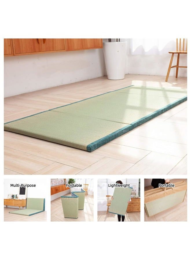 MustMat Tatami Mat Japanese Traditional Igusa Rush Grass Tatami Mattress Folds Easily 35.4"x78.7"x1.2" - Image 5