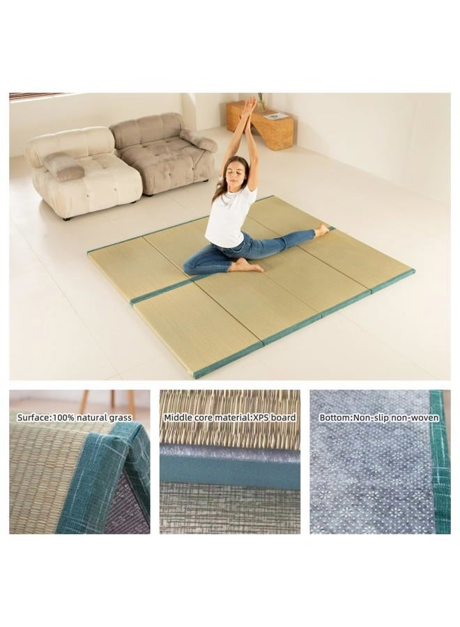 MustMat Tatami Mat Japanese Traditional Igusa Rush Grass Tatami Mattress Folds Easily 35.4"x78.7"x1.2" - Image 4