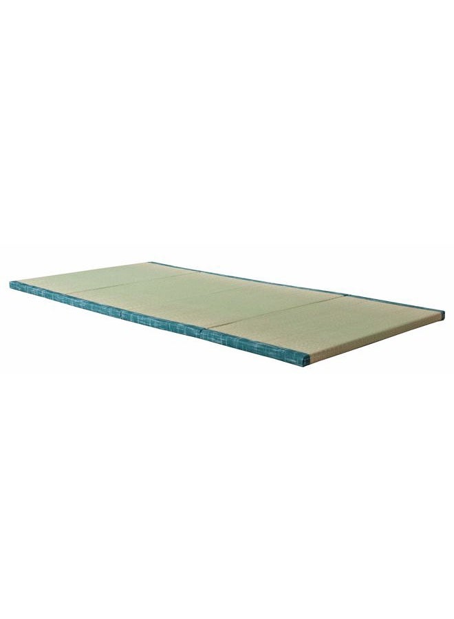 MustMat Tatami Mat Japanese Traditional Igusa Rush Grass Tatami Mattress Folds Easily 35.4"x78.7"x1.2" - Image 1