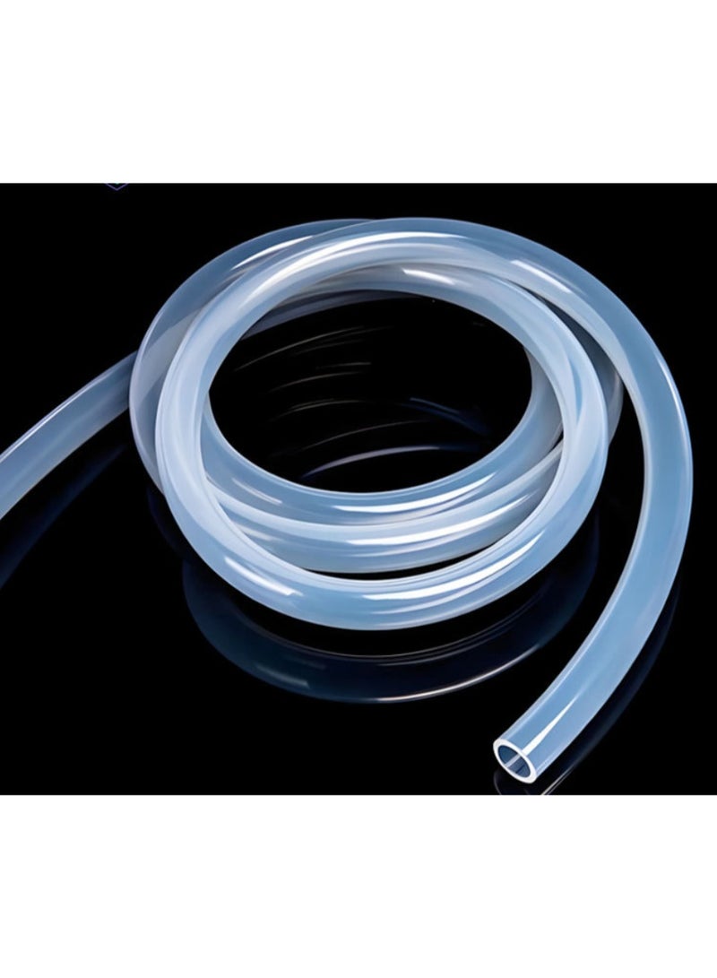 Food-Grade Clear Silicone Tubing 1/4" (6mm) ID × 3/8" (10mm) OD, 3.3ft / 1m – Flexible High-Temperature Silicone Hose for Water, Air & Beverage Applications - Image 2