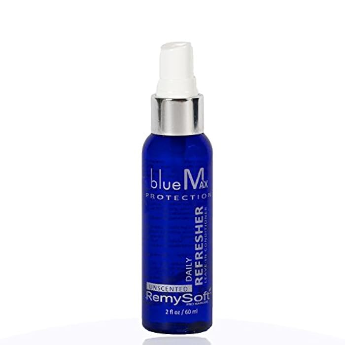 RemySoft blueMax Daily Refresher - Safe for Hair Extensions, Weaves and Wigs - Salon Formula Leave-in Conditioner - UNSCENTED - Image 1