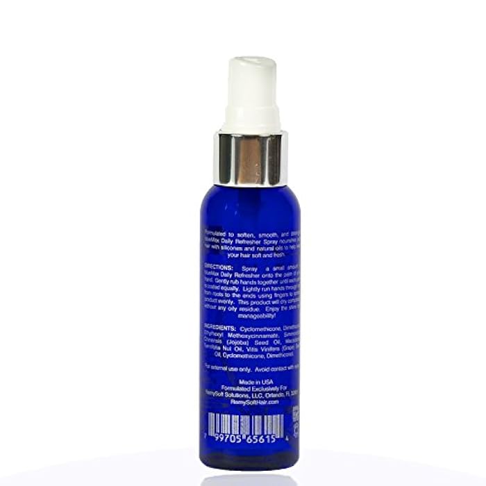 RemySoft blueMax Daily Refresher - Safe for Hair Extensions, Weaves and Wigs - Salon Formula Leave-in Conditioner - UNSCENTED - Image 2