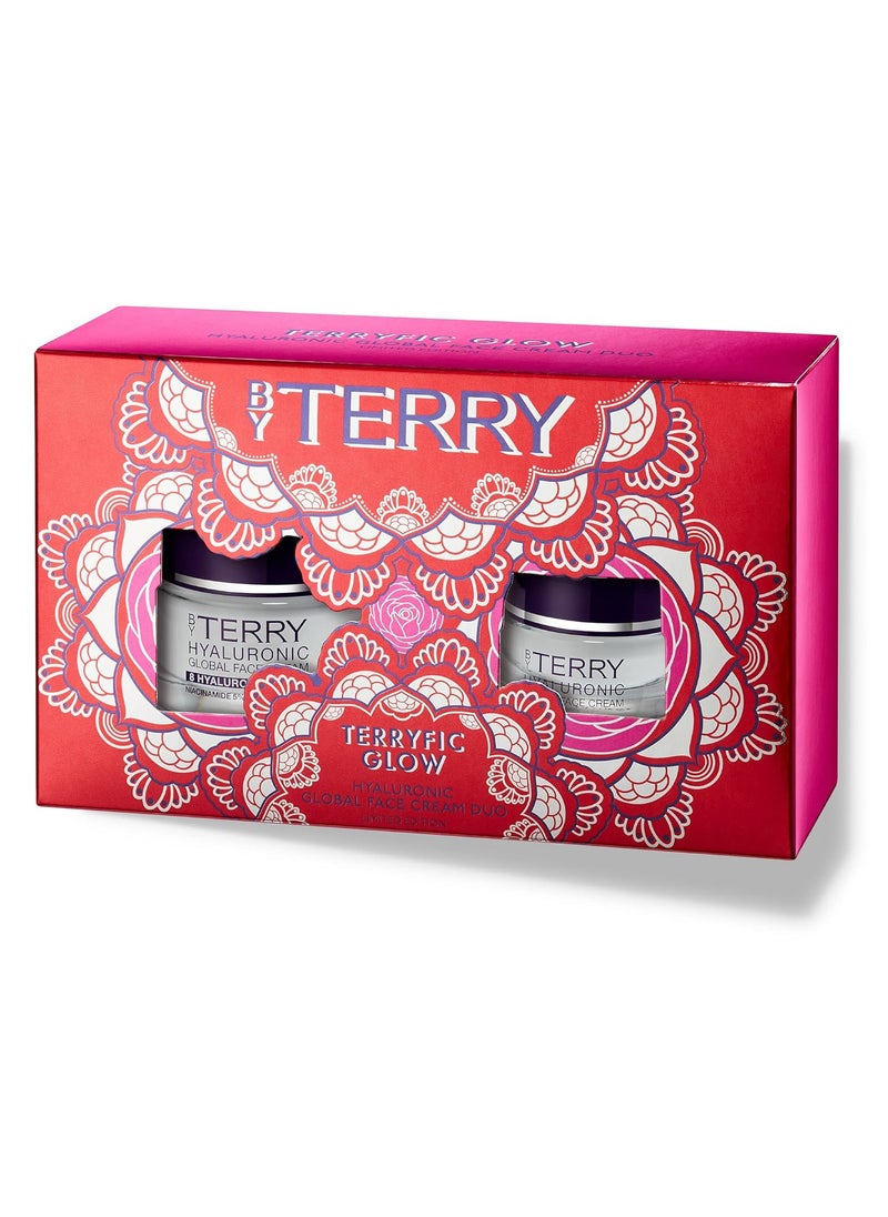 BY TERRY By Terry Face Moisturizer  Terryfic Glow Hyaluronic Acid Global Face Cream Duo  Contains Niacinamide  Hydrates  Illuminates Skin 